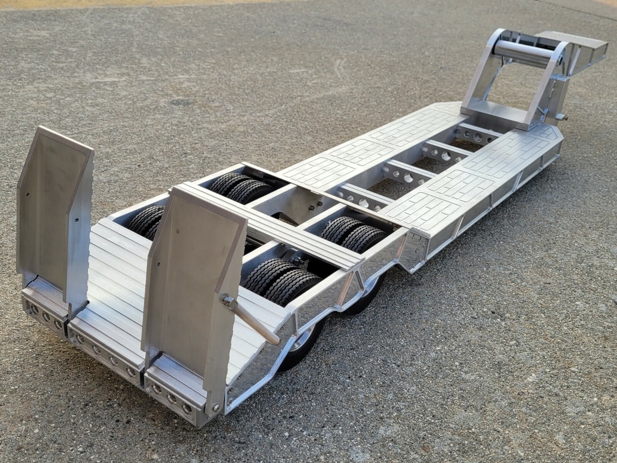 Rimorchio Flat Deck Alluminio Tamiya RC Giocattolo 1/14 King Grand Knight Hauler