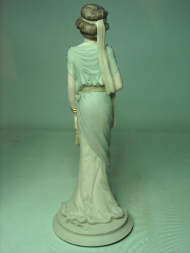 Auro Belcari DAME HÄLT FAN italienische Figur 9,75" 25 cm groß Dear Studio - Bild 4 von 9