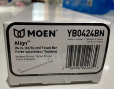 Moen YB0424BN Align 24 Inch Modern Single Towel Bar Brushed Nickel Towel rack