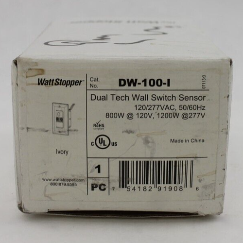 Wattstopper DW-100-I Dual Tech Wall Switch Sensor - Picture 2 of 10