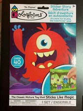 COLORFORMS MONSTER CARTOONS STICKER STORY ADVENTURE SET CLASSIC KIDS TOY FUN 