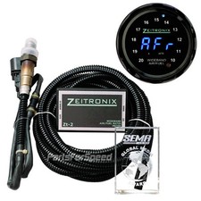 Zeitronix Zt-2 Wideband Afr Zr-2 Black Multi Gauge Blue Leds Serial Adapter