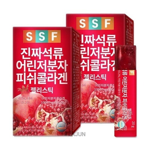 Real Pomegranate Collagen Jelly Sticks Korean Health Food 20 g × 15 T x 2 boxes - Picture 1 of 5