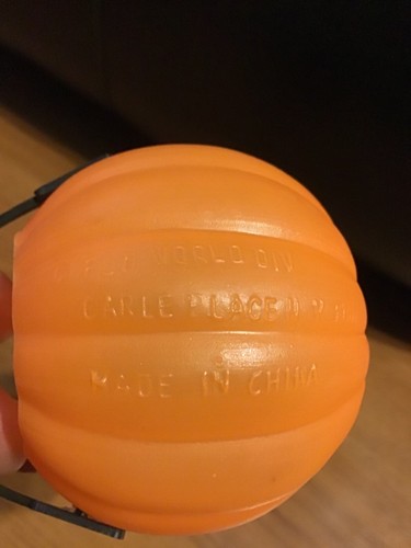 Vintage Fun World Div Halloween Kürbis Eimer, kleine Jack-o-Laterne, $6 Versand - Bild 4 von 7