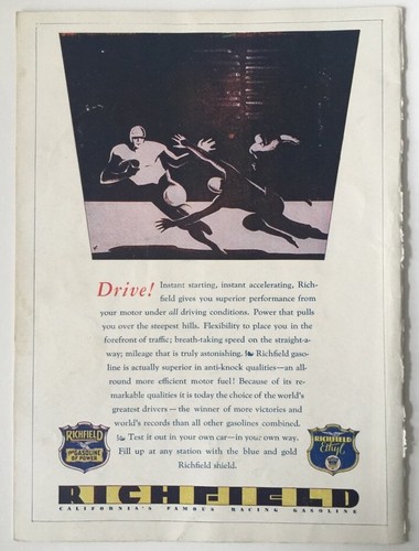 1929 Cal Vs St Mary's College Football Program - Imagen 2 de 5