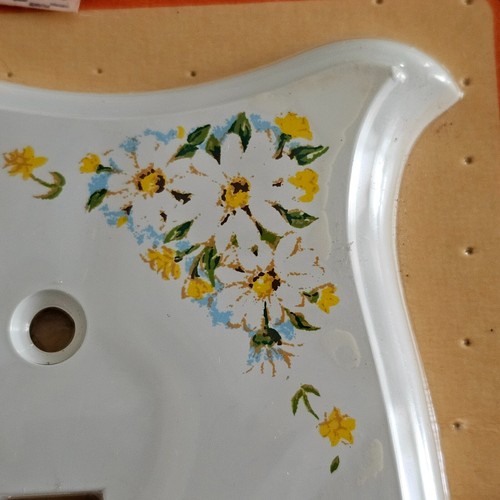 Vintage Charm n Style Dual Light Switch Cover Plate Plastic Flower Designs - NOS - Picture 5 of 11