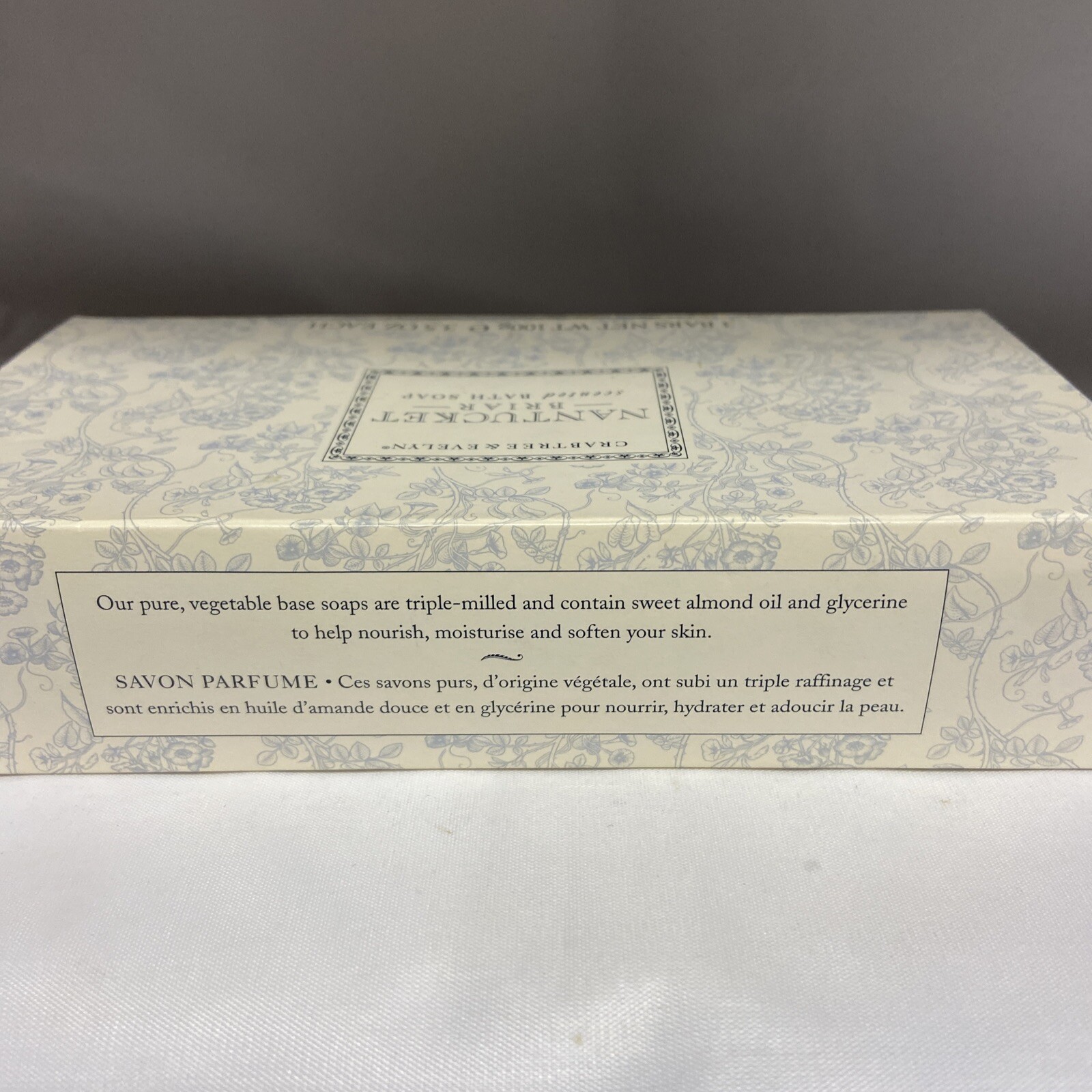 Crabtree & Evelyn Nantucket Briar Scented Bath Soap Set of 3 x 3.5oz