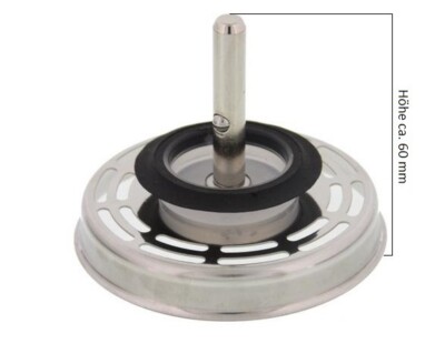 Blanco Stopfen Siebkörbchen Radial 3,5'' Manuell mit Zapfen  118939