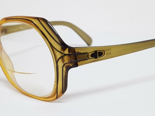 Vtg Oversized Womens Frames Christian Dior 2034 Nice Eyeglasses Huge bug Eye - Picture 9 of 12