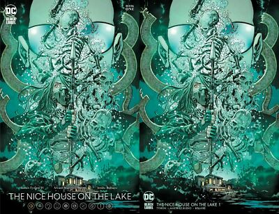 Nice House On The Lake 1 DC 2021 Ken Lashley Trade Minimal Virgin Variant Set 2