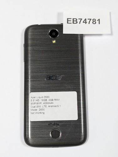 Acer Liquid Z630 Smartphone - Not Working, Signs of Use - 第 1/12 張圖片