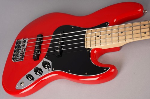 Bajo Fender Japan Hybrid II Jazz V - 2024 MIJ - Rojo Módena - Imagen 17 de 18