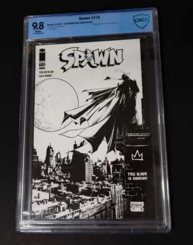 Spawn #318 B&W Variant. CBCS Graded 9.8! Todd McFarlane.