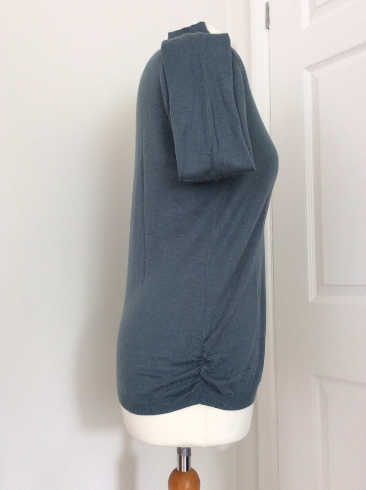 Whistles Size 10 Jumper Fine Knit Subtle Sparkle Jade Green LS Quality