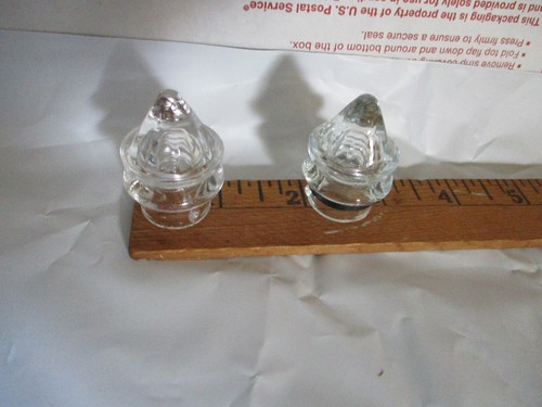 Glass Percolator Coffee Top Lid Glass Panel Steeple Tab Finial Cap - 2 Vintage - Picture 1 of 8