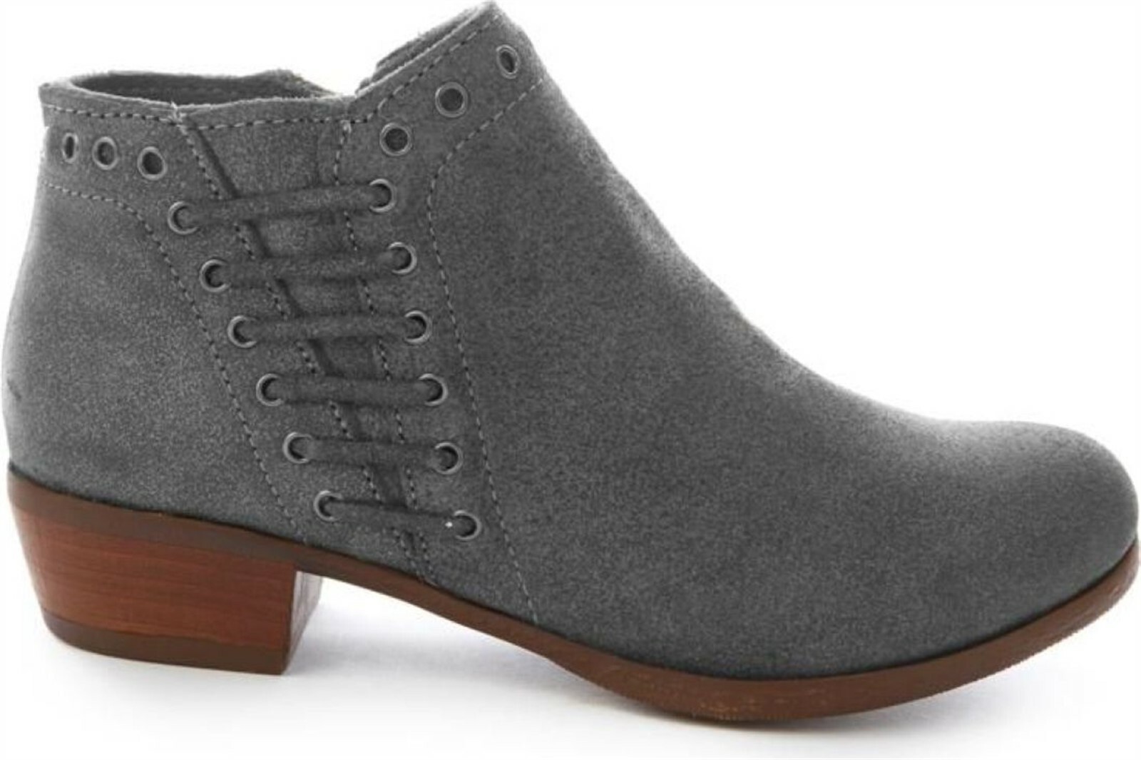 Leather Ankle Boot Charcoal 