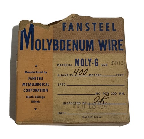 NOS reiner Lüfterstahl Molybdän Feindraht 0,0012 Zoll Durchmesser 400 Meter Spule - Bild 1 von 5