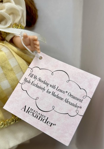 Elegant 2003 Vintage Madame Alexander 8” Doll By Lenox, Fill My Stocking 36000 - Picture 4 of 9