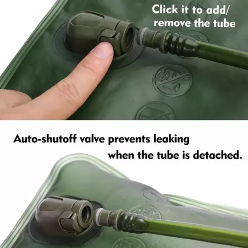 2L Water Bladder Bag Outdoor Tactical Hydration Survial Hiking Camping US - Picture 5 of 8