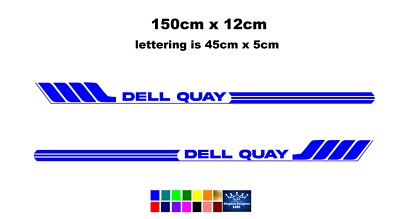 5 Fuß Dell Quay Dory Aufkleber Grafik für Boote & Jollen - Premium Gussvinyl