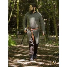 New Alaric Chainmail Shirt Butted Mild Steel Flexible Mail Armour Long Sleeves