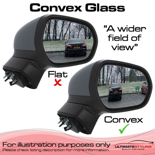 Wing Mirror Glass Peugeot 308 cc T7 2009-2015 Heated Convex Passenger Side Left - Picture 4 of 7