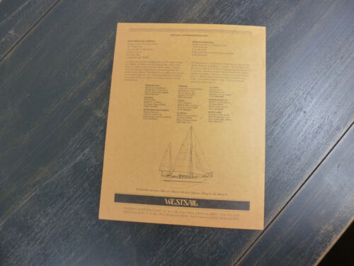 Westsail 42 original factory sailboat brochure - Picture 5 of 5