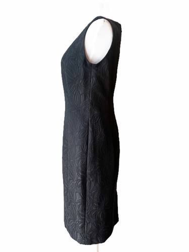 Talbots Ladies Two Piece Black Brocade Suit, size 6, Sleeveless Dress and Jacket - Bild 4 von 23