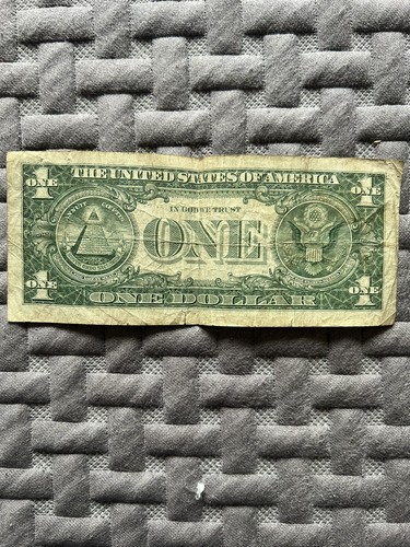 Series 1957 A One Dollar Blue Seal Silver Certificate. V 08781099 A - Picture 2 of 3