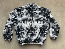 Vintage Surf Style Interplanetary Body Gear Windbreaker Jacket Black  White