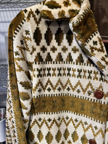 Vintage Tregos Westwear Geometric Aztec Coat Jacket Size 14 Women’s - Picture 3 of 11