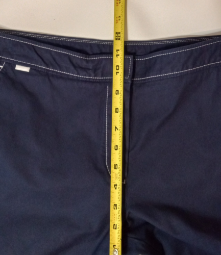 LACOSTE Navy Trouser White Stitching US: 30 Pockets Chino Pants - Picture 8 of 13