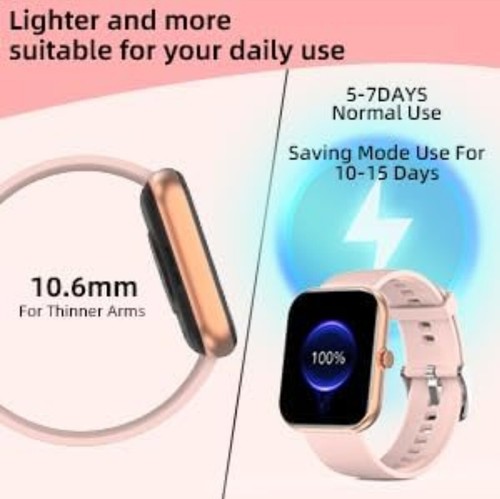 Wireless Fitness Smartwatch - Bluetooth Smart Watch Sport Modes Waterproof Watch - Picture 5 of 7