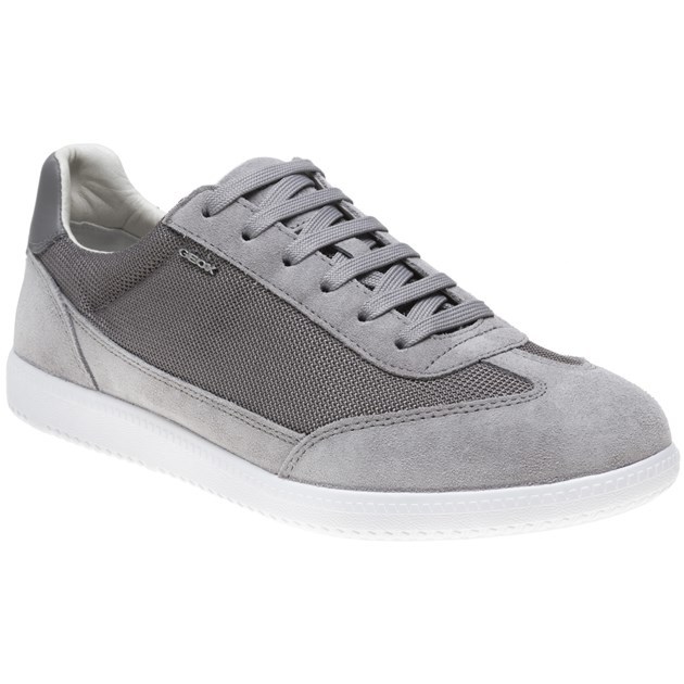 New Mens Geox Grey Keilan Suede Trainers Lace Up New Mens Geox Grey Keilan Suede Trainers Lace Up