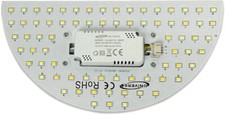 Circolina LED 12W Modulo di Ricambio A Mezza Luna Magnetico per Plafoniere/Neon