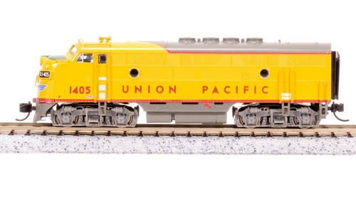 Locomotora diésel Broadway Limited 7740 escala N EMD F3A amarillo gris #1409 | Zustand: New