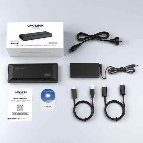 WAVLINK Dual HDMI Docking Station 15-In-1 USB C Laptop Hub PC Dock Dual Monitor - Picture 9 of 16