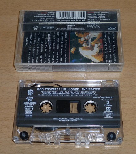 Rod Stewart 📼 Unplugged and Seated - Rare 1993 Czech Popron Tape K7 Cassette - Picture 2 of 4