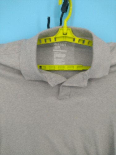 Camisa Polo Antigua Azul Marino Adulto Extra Grande Gris Jaspeado Manga Corta Rugby en Blanco Para Hombres - Imagen 7 de 12