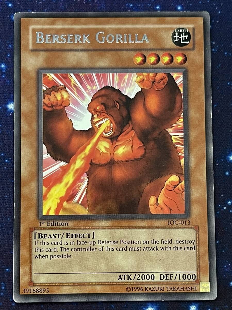 Yugioh x1 Berserk Gorilla IOC-013 1st Edition Rare (Light Play