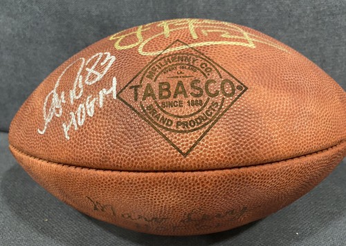 Buffalo Bills Auto Signed NFL Duke Football 3 HOFers Andre Reed Jim Kelly Levy - Picture 2 of 8