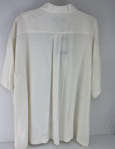 Charles Orvis Signature Collection Hombre Abotonado 100% Seda 2XL Corto Sl. Camisa - Imagen 2 de 14