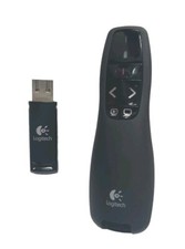 Logitech R400 Presenter Remote Control Laser Pointer Dongle Tested Works