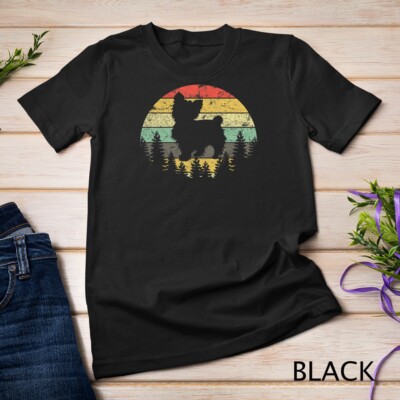 Yorkshire Terrier Yorkie Dog Sunset Vintage Retro Yorkie T-Shirt Unisex T-shirt