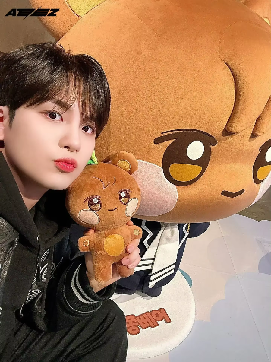 Kpop ATEEZ Aniteez Plush Kawaii Cartoon Stuffed Animals Doll