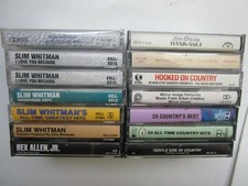 14 Country Music Cassettes,  SLIM WHITMAN  4 SEALED       CR28