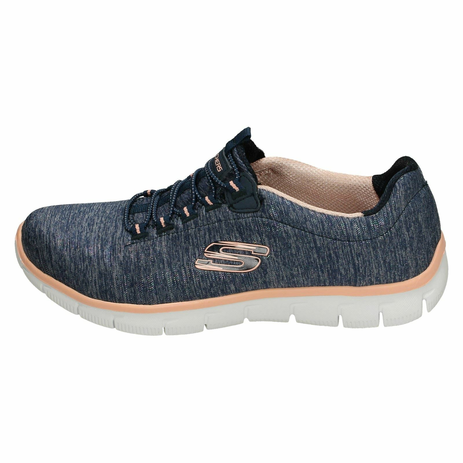 kan ikke se Analytiker Gå en tur LADIES SKECHERS RELAXED FIT SEE YA 12808 SLIP ON MEMORY FOAM TRAINERS SHOES  | eBay