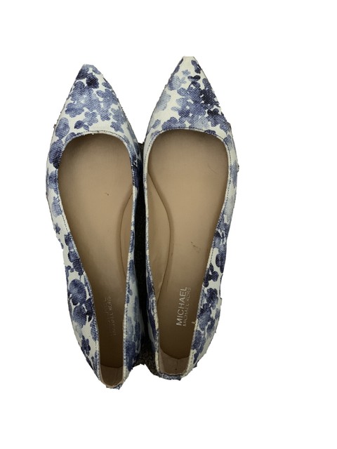 michael kors blue flat shoes