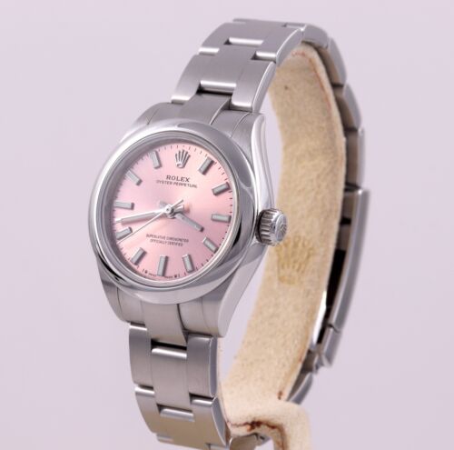 Rolex Oyster Perpetual 28 Pink Index Oyster New Card/Box/Papers 276200
