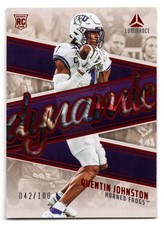 2023 Panini Luminance QUENTIN JOHNSTON #DR-10 Orange Dynamic Rookies /100